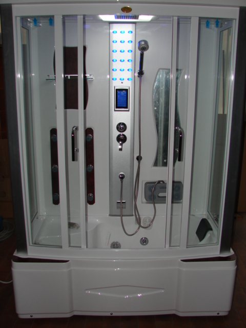 COMBINATO VASCA IDROMASSAGGIO E DOCCIA IDROMASSAGGIO CM.150X83 H.215
